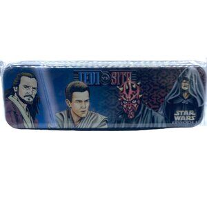 Star Wars Episode I Metal Pencil Box Jedi vs Sith NEW Lucasfilms School Supplies